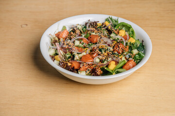 salad with vegetables