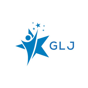GLJ Letter logo white background .GLJ Business finance logo design vector image in illustrator .GLJ letter logo design for entrepreneur and business.
