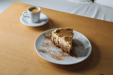 cake with coffee