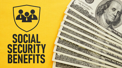 Social security benefits are shown using the text