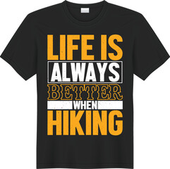 Hiking Life t shirt design concept