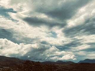 clouds  of a storm