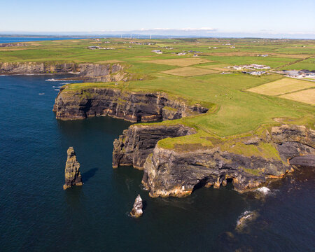 Bromore cliffs near ballybunion County Kerry Ireland