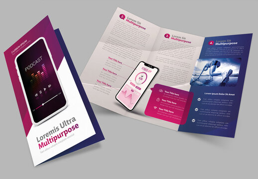 Device Colorful Trifold Flyer