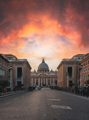 Fototapeta premium Rome Capital city Vatican architecture religion center of catholic church