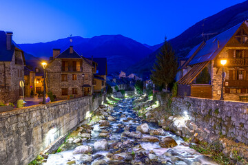 Vielha, touristic village in Spain