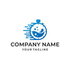 Modern Laundry Emblem Logo Design 2