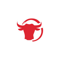 Butcher logo, cow meat icon, cow silhouette