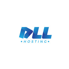 DLL Hosting Logo Template Design Vector