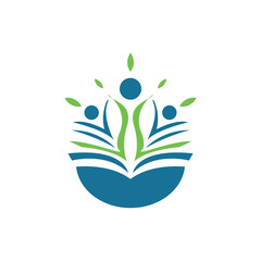 graduated logo universty symbol  education icon vector