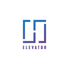 elevator logo, elevator door symbol