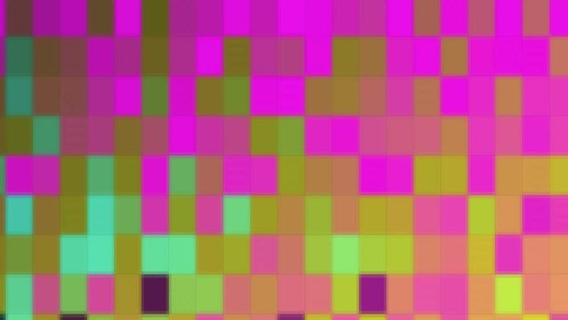 Psychedelic Colorful Blocks Squares Pulsing