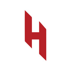 H logo icon, font logotype