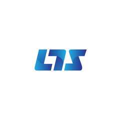 LTS initial letter logo design vektor