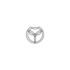 minimal logo design template symbol