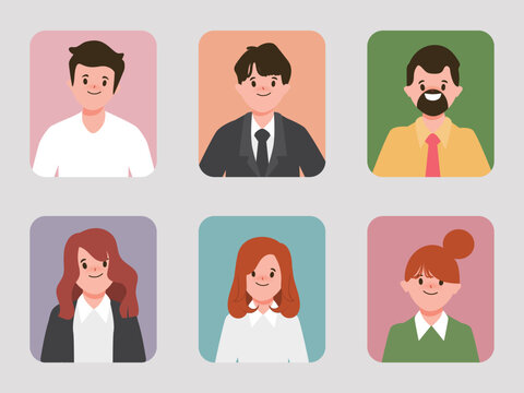 People collection. illustration vector flat design.