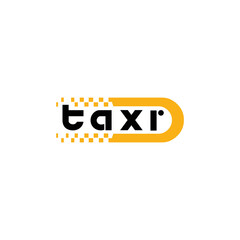 taxi logo emblem, urban vehicle transport logo - obrazy, fototapety, plakaty