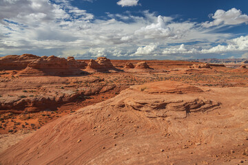 Rock formations viewed from the Beehive trail in Page, Arizona