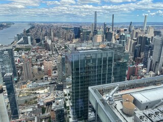New York, NY, aerial view
