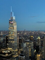Fototapeta na wymiar New York, NY, city skyline at night
