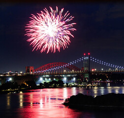 fireworks over the river