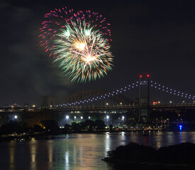 fireworks over the river