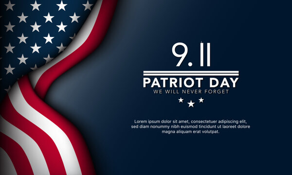 Patriot Day Background Design.