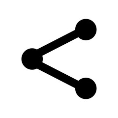 share icon vector illustration on white background.