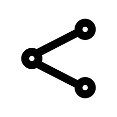 share icon vector illustration on white background.