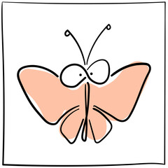 Cool butterfly. Vector image of a butterfly.