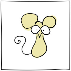 Cool mouse. Vector image of a mouse.