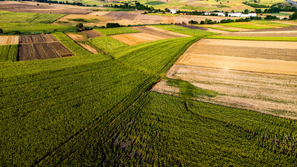 Fototapeta na wymiar Aerial View of Rural Area in Brazil stock photo