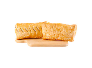 Taro Pie isolated on the white background