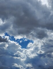 blue sky with clouds