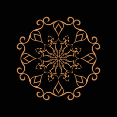 Amazing vector mandalas in different themes in oriental style for luxury logos, designs