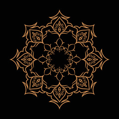 Amazing vector mandalas in different themes in oriental style for luxury logos, designs