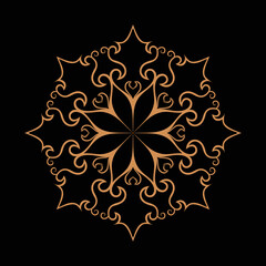 Amazing vector mandalas in different themes in oriental style for luxury logos, designs