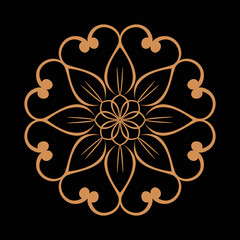 Amazing vector mandalas in different themes in oriental style for luxury logos, designs