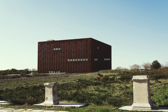 Outside view of the Troy museum at Canakkale Turkey