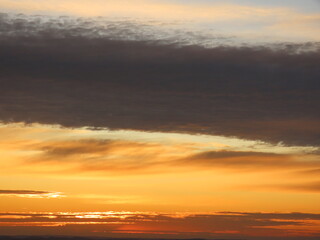 sunset over the sea