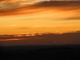 sunset over the sea