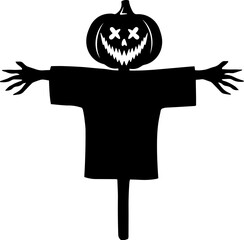 Scarecrow Halloween Silhouette
