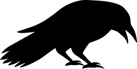 Silhouette Crow Halloween
