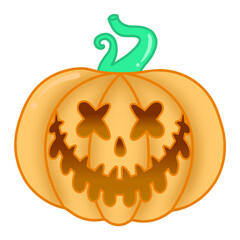 Halloween Scary Face Pumpkin
