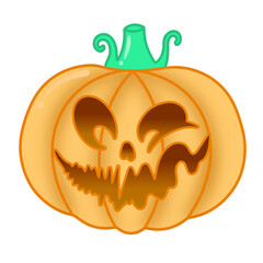 Pumpkin Halloween Scary Face
