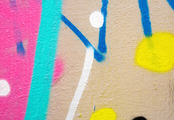 Colorful wall texture graffiti patern background