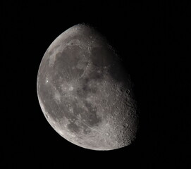 Moon in the night,closer view.