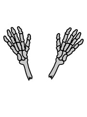 2 Skelett Hände Knochen 