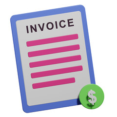 Invoice 3d Icon