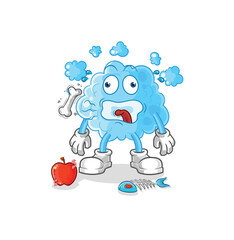 Fototapeta premium foam burp mascot. cartoon vector